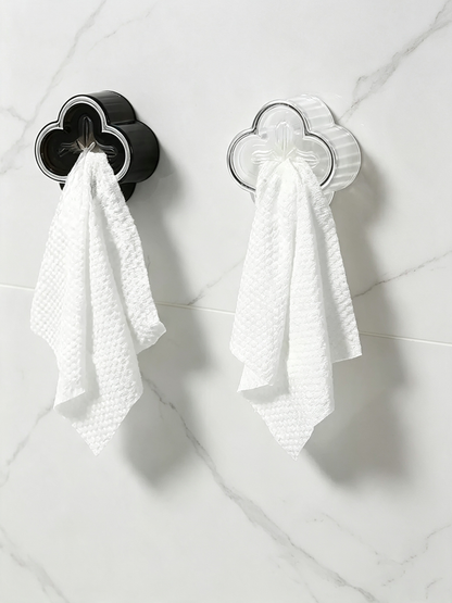 Clover-Shaped No-Drill Towel Hook