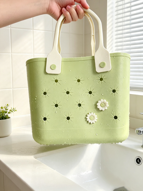 Perforated Handheld Toiletry Basket