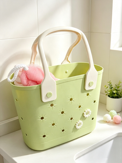 Perforated Handheld Toiletry Basket