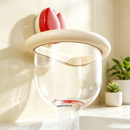 Tulip-Shaped Suction Cup Wall-Mounted Storage Box